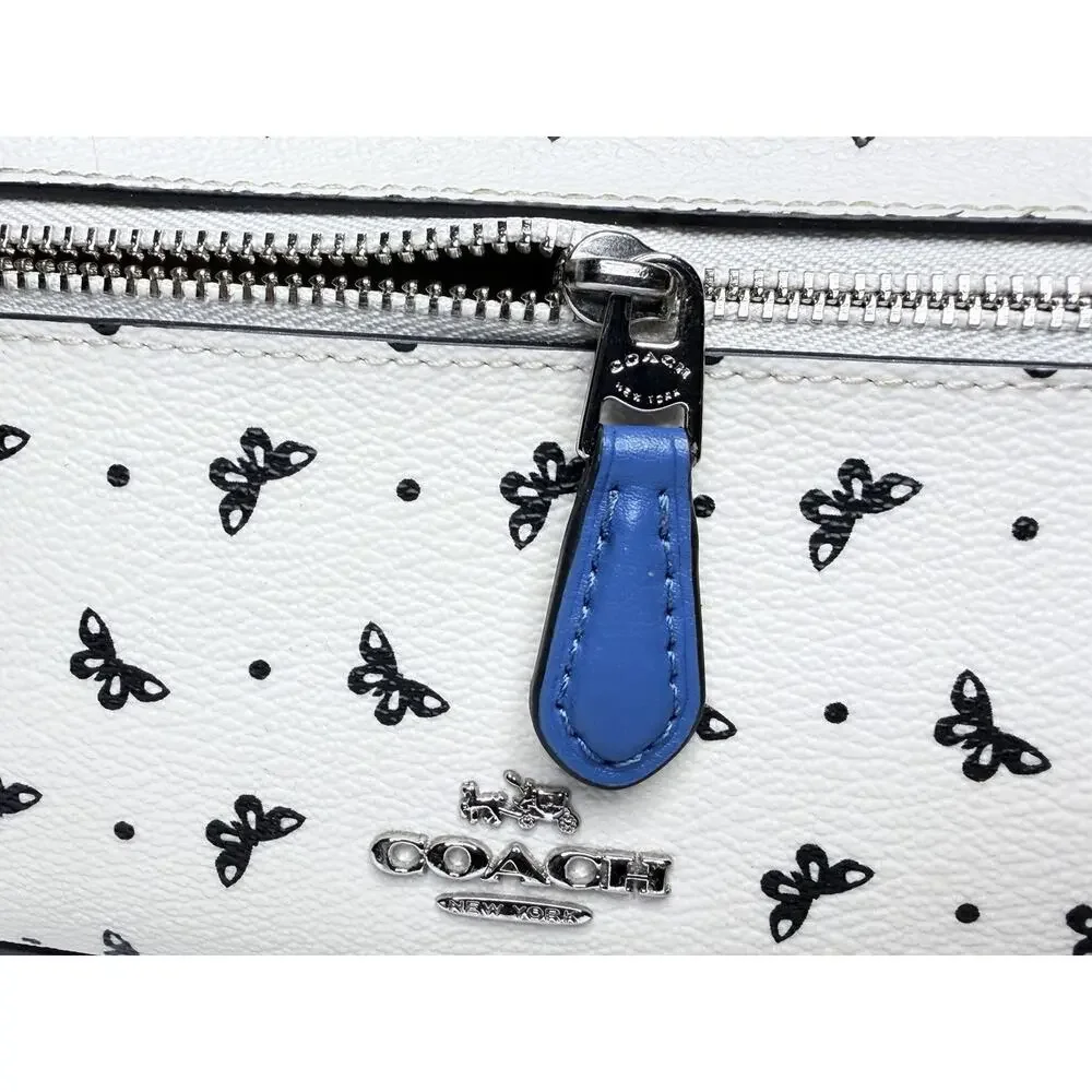 Coach Mini Charlie Backpack Lips & Butterfly Bandana Print # F59330 (NWOT)